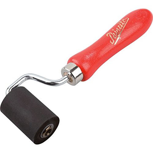 LEMAX® Andruckrolle, zum blasenfreien Anbringen von Folien, Zylinder Ø30mm, Länge 45mm, Rot, 30mm x 45mm, 1 Stück