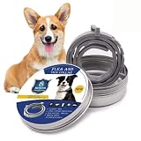 Lubur® Floh- und Zeckenhalsband für Hunde und Katzen - Natürlicher & effektiver Wirkstoff - bis zu 8 Monate wirksamer Schutz gegen Zecken und Flöhe (Hunde, Schwarz)