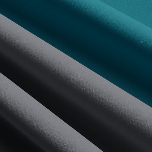 Leonado Vicenti Bettwäsche 200x220 3teilig Bettbezug - Bettwäsche-Sets mit 2 Kissenbezügen 80x80 cm, ÖKO-TEX Baumwoll-Satin Petrol für Kingsize Bett mit Reißverschluss
