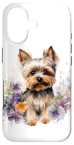 Yorkshire Terrier Mom Floral Yorkie Dog Lover Flowers Cute Case for iPhone 17