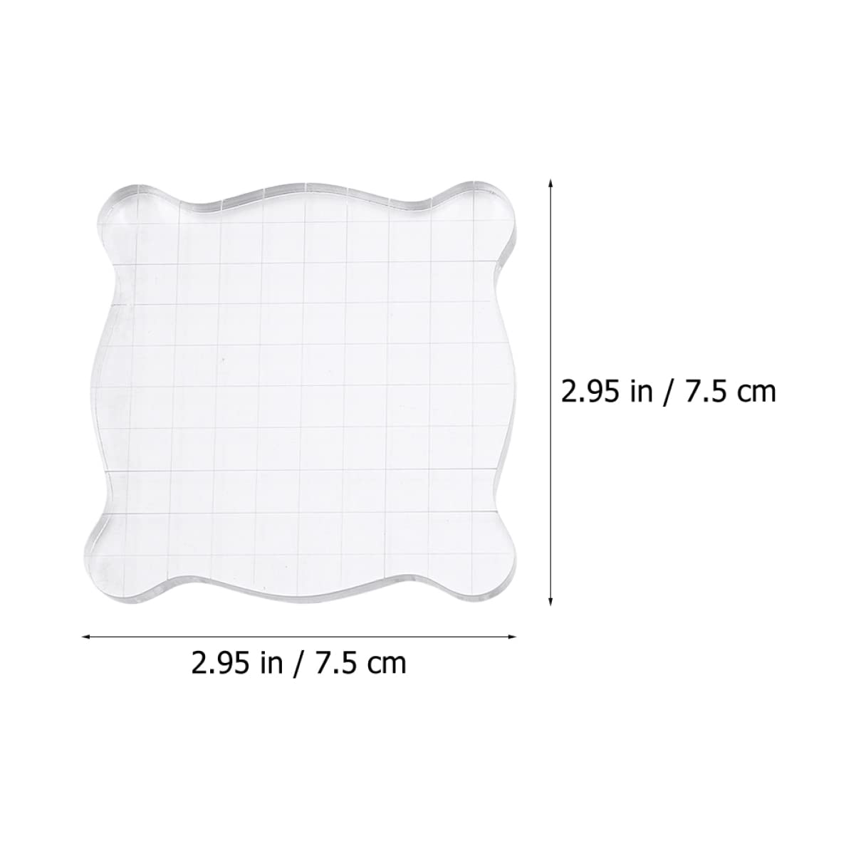 HOODANCOS Stamping Craft Essentials: Acrylic Stamp Block Handle Plate Set of 2 for Projects