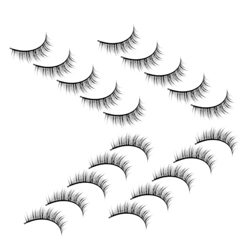Beavorty 10 Pares Pestañas postizas máscara Franja accesorios maquillaje extensiones de pestañas accesorios de maquillaje herramientas de maquillaje de mujer fibra de