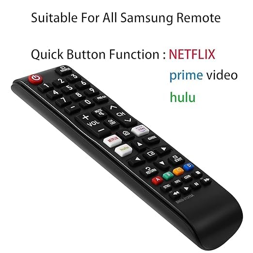 Image of Original Remote Control Compatible with Samsung tv Remote Control Universal Suitable for LCD LED OLED QLED UHD HD Plasma 3D Smart Hub Television with Hotkeys