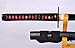 GLW Days Locked Zangetsu Battle Sword High Carbon Steel Sharp Black Blade #2378