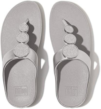 FitFlop Halo Bead-Circle Metallic Toe-Post womens Sandal