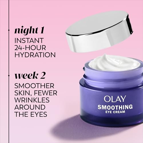 Olay Retinol 24 Night Smoothing Eye Cream, Fragrance-Free Hydrating Under Eye Treatment with Vitamin B3 and Retinol Complex for Fine Lines, Wrinkles, and Smoother Looking Skin, 0.5 Fl Oz - image 3