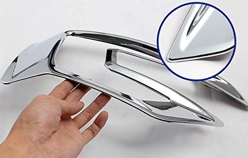 ITrims ABS Chromed Car Accessories Front Fog Light Lamp Cover Trim 2PCS for Ford Explorer 2016-2017