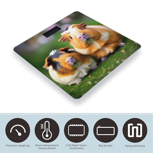 Báscula Digital Cute Guinea Pigs con Vidrio Templado miniatura 3
