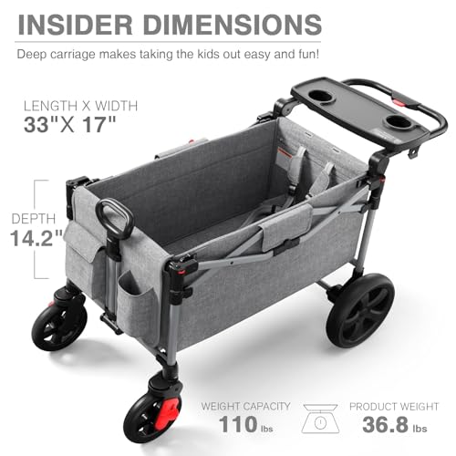 EVER ADVANCED Foldable Wagon for Two