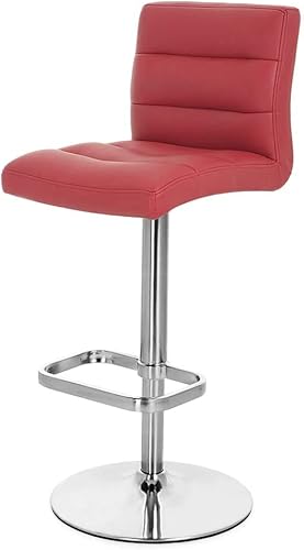 Miniatura 76 de Zuri Furniture Lush - Taburete giratorio sin brazos de altura ajustable magenta con base de acero cepillado Magenta,Rojo -,Blanco,Marrón,Verde