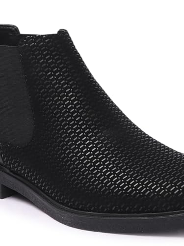 Image of Carlton London Men's Chelsea Slip-On Round Toe Comfortable Boot