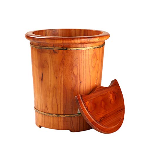 Masajeador de Pies Spa Barril de Madera Sólida