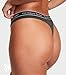 Victoria's Secret Cotton Logo Thong Panty Pack, Underwear for Women, 5 Pack, Spring Mix (S)