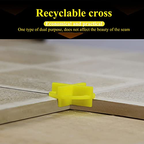 Telituny Fliesen Fugenkreuze, 100 Stück Fliesenkreuze Kunststoff Fliesenzubehör Fliesenverlegehilfe Fliesen-Abstandhalter für DIY Pflasterung Fliesenwand Fliesenleger Gartenplatten(2,0/2,5 mm)