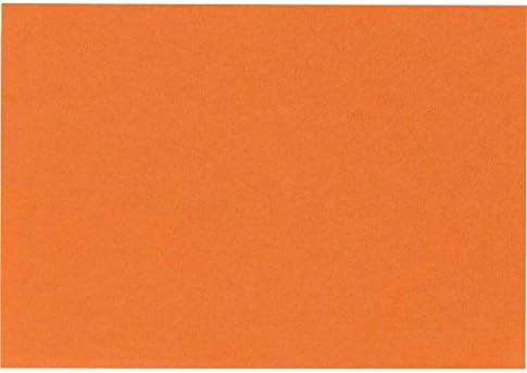 LUXPaper #17 Mini tarjetas planas | 2 9/16 pulgadas x 3 9/16 pulgadas | Naranja mandarina | Cubierta de 100 libras | 500 cantidad