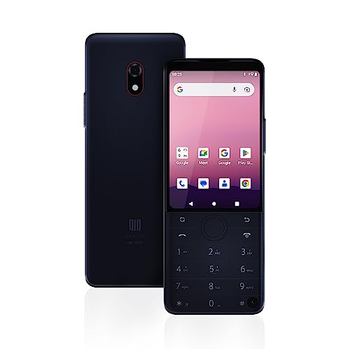 QIN Android12 Smartphone QinF22Pro 4G Telefono Cellulare Sbloccato, 4+64GB/Fotocamera 2MP+8MP, Piccolo Smartphone Nero di Base con Whatsapp per Lavoro, Famiglia