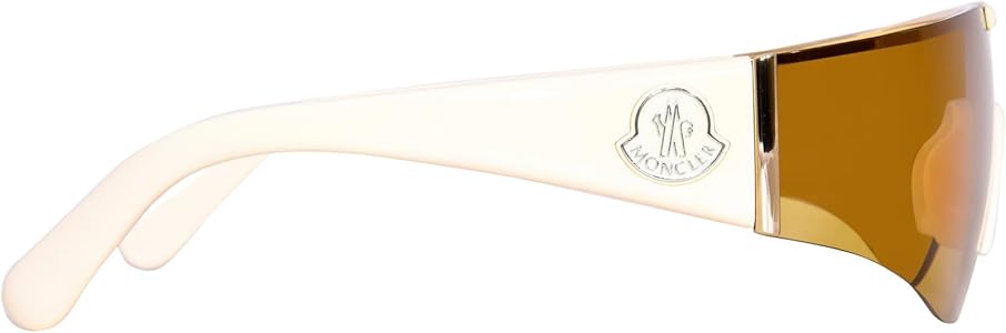 Amazon.com: Moncler Ombrate Sunglasses ML0247 25E Ivory/Gold 0mm