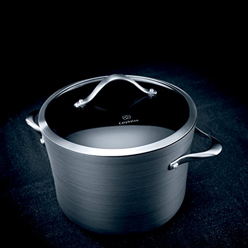 Calphalon Contemporary Hard-Anodized Aluminum Nonstick Cookware, Stock Pot, 8-Quart, Black Second Image