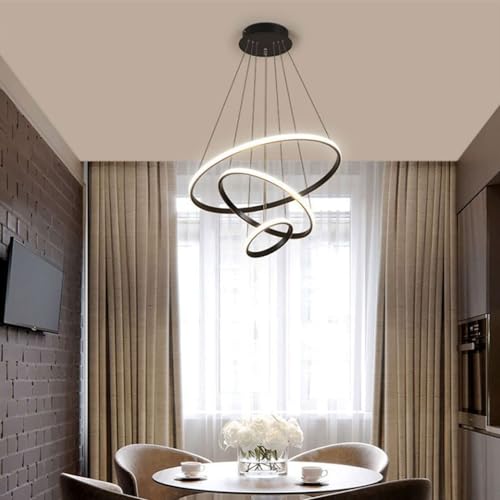 Lámpara colgante minimalista para techo de dormitorio con luz LED regulable 3