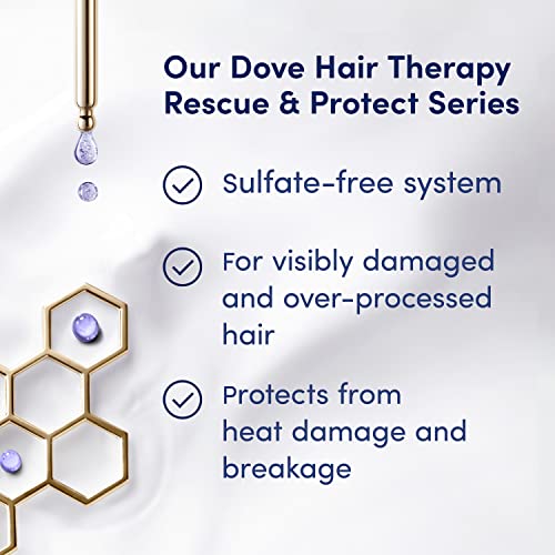 Dove Hair Therapy Shampoo Hair Care For Split Ends And Damaged Hair Rescue And Protect Sulfate Free Shampoo 13.5 Oz thumb #4