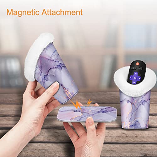 Image of FINTIE Plush Lined Double Eyeglasses Holder with Magnetic Base, Glasses Stand Case Organizer for Desk, Nightstand, Office