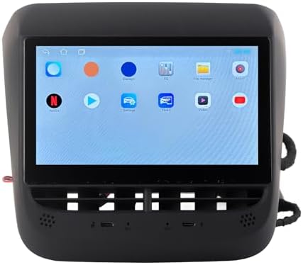LCD Screen Rear Seat, 7in Rear Seat Display Screen HD 1024x600 Pixel LCD Air Conditioning Control IPS Multimedia Entertainment Player Replacement for Tesla Model 3 Y