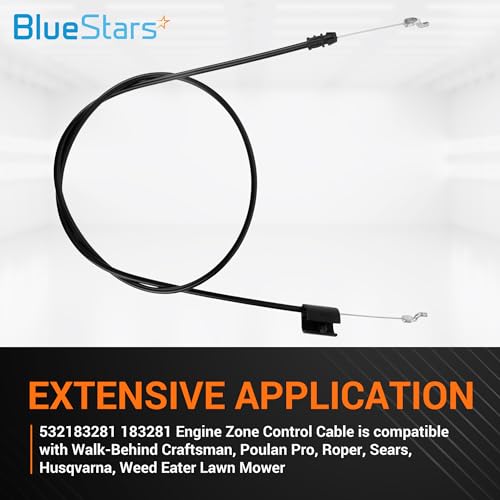 image for BlueStars 2 pcs 532183281 183281 Engine Zone Control Cable - for Poula