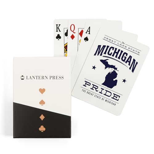 Lantern Press Michigan State Pride, Baraja Póker 52 cartas