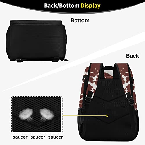 Susiyo G277286877P709C750S1602 Cow Print Brown Spots Insulated Cooler Backpack thumb #4