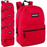 Trail maker 24 Pack- Classic 17 Inch Backpacks in Bulk Wholesale Back Packs for Boys and Girls