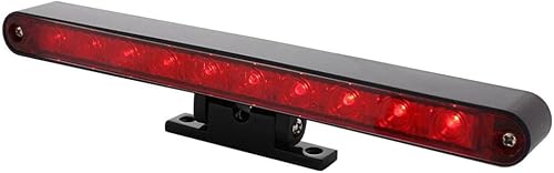 Miniatura 5 de United Pacific 33011 Tercera luz de freno, negro, LED rojo/lente, 10 LED, base de pedestal giratoria negra