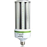 45W Led Corn Light Bulb 5000K Garage Light E26 Medium Base 6300Lm Commercial Lighting Replacement for 175W Metal Halide/HPS/HID Post Top Wall Lantern Barn Workshop Warehouse Porch Backyard Lighting
