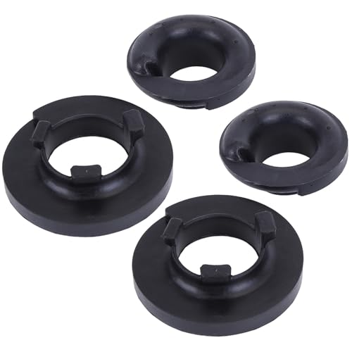 4Pcs Rubber Suspension Spring Seat Cup Mounts Rear Lower and Upper Compatible for Transporter Mk5/T5 2003-2016 Replaces 7H0511150B 7H0511149B