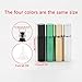 JIUWU 8pcs 10ml 1/3 Oz Essential Oils Stainless Steel Roller-on Ball Bottles Black Refillable Perfume Organic Beauty Vials with 2pcs Droppers + 1 Tool (4 Colors)