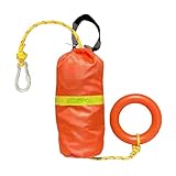 Seamax Throw Rope Bag with 68FT Braided Floating Line – Heavy Duty Polypropylene for Kayak, Pontoon, Marine Dock Safety, Designed for Water Safety and Quick Retrieval Situations