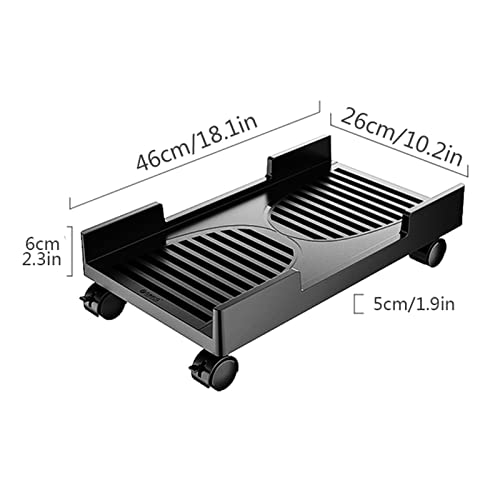 Soporte para CPU Heavy-Duty de Plástico Removible para Torre, Bastidor para Chasis de PC con Ruedas miniatura 2