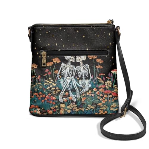 Image of Leather Women Crossbody Hobo Bag Satchel Purse Handbag with Adjustable Shoulder Strap and Zipper Pockets