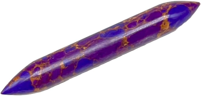 Uni Craft Purple Copper Turquoise Crystal Handcrafted Tribal Septum Spike, Size 14g to 1/2" Customizable