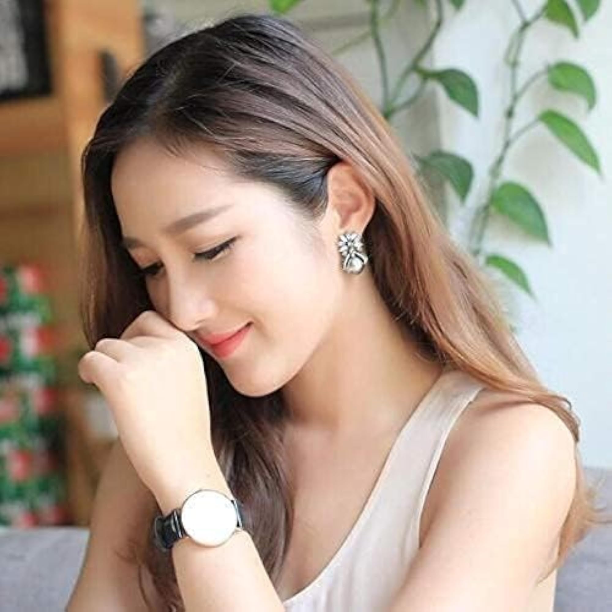 Crystal Stud Earrings for Women