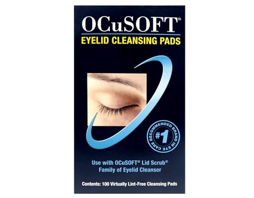 OCuSOFT Dry Replacement Pads for Eyelid Cleansing, 100 Count – For Use with OCuSOFT Lid Scrub Cleanser (Sold Separately)