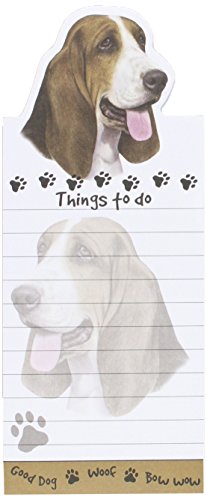 Basset Hound Magnetic List Pads Uniquely Shaped Sticky Notepad