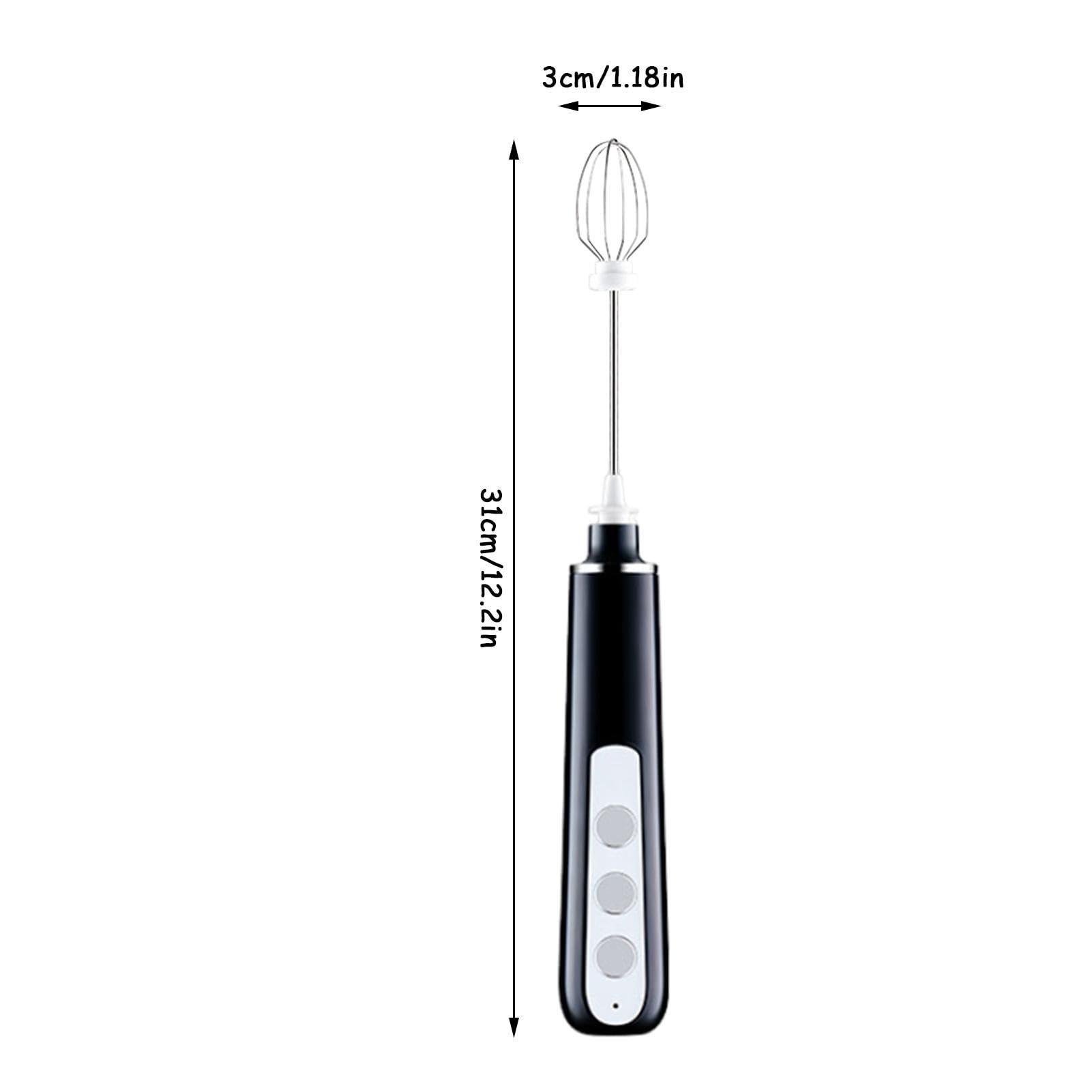 Montalatte Elettrico Ricaricabile USB-C Con 3 Velocità (6000/7000/8500 Rpm) – 2 Fruste In Acciaio Inox, Per Caffè, Cappuccino, Matcha E Cioccolata
