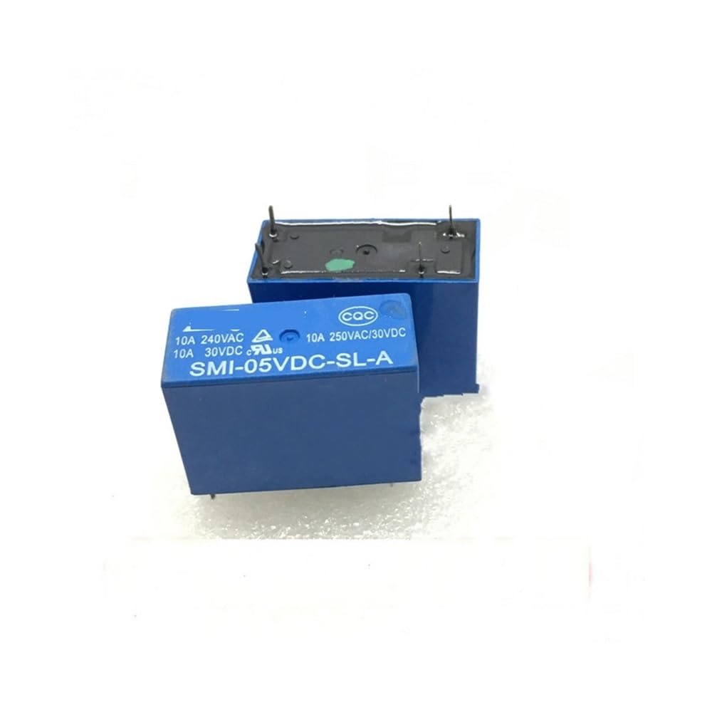 AARTERZZA 10 PCS Power Relays SMI-05VDC-SL-A 5V 10A 4PIN Relay