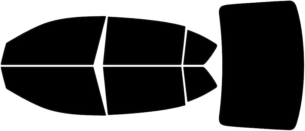 Rvinyl Window Tint Kit Compatible with Honda Accord 2013-2017 Sedan - Black 5% - Single Ply No Bubble Film - Do it Yourself Vehicle Complete Precut Kit