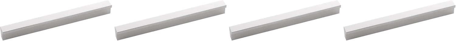 Hickory Hardware 1 Pack Solid Core Kitchen Cabinet Pulls, Luxury Cabinet Handles, Hardware for Doors & Dresser Drawers, 8-13/16 Inch (224mm) Hole Center, Flat Onyx, Streamline Collection