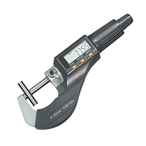 Micrómetro digital 0-25mm de alta precisión 0.001mm con pantalla electrónica para exteriores 8