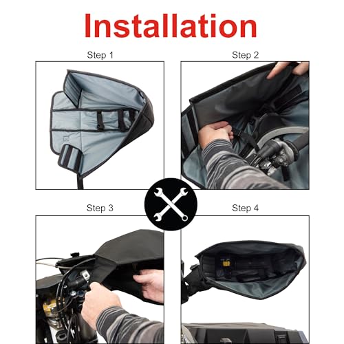 image for Tusk Cold Pro Hand Mitts – Universal Handlebar Mount Wind & Cold Wea
