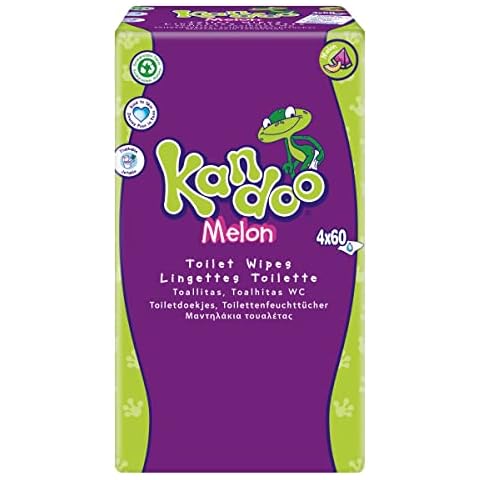 Kandoo Toallitas Húmedas Melón 4x60 ud Cover