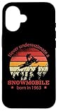 Snowmobile Cadeau pour les Conducteur de motoneige et né en 1963 Vintage. Superbe motocyclette des neiges Motoneige accessoire cadeau d'anniversaire pour Conducteur de motoneige hommes, femmes, adultes.