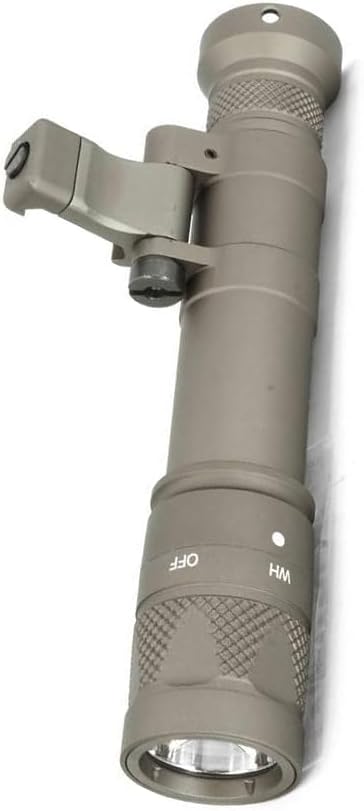 HATSEN Tactical M300V Flashlight IR Light with Flashlight Mount & Remote Pressure Switch Pad, 400 Lumens LED Light for Outdoor Hunting, Fit 20mm Picatinny Rail, Tan